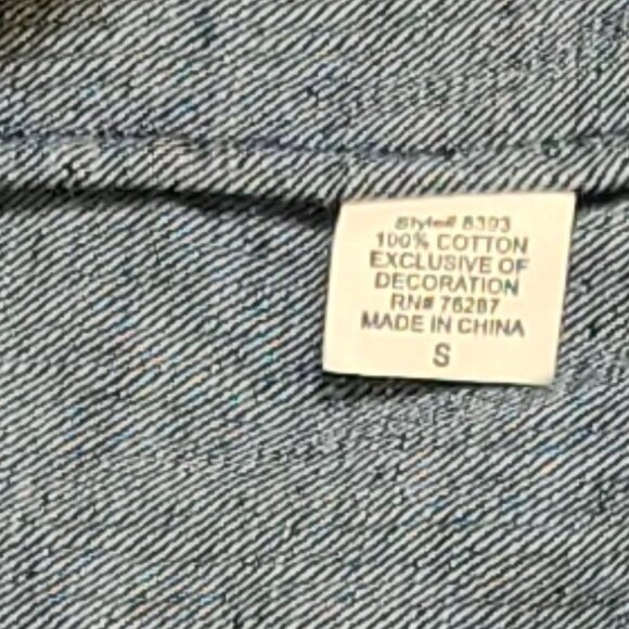 BONNIE & NORMA Denim Jean Jacket with Embroidered Spring Floral Design Sz S - Picture 8 of 11